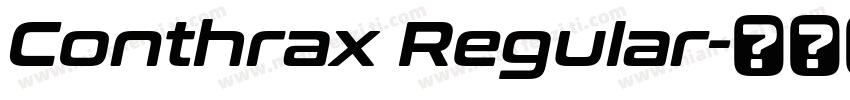 Conthrax Regular字体转换
